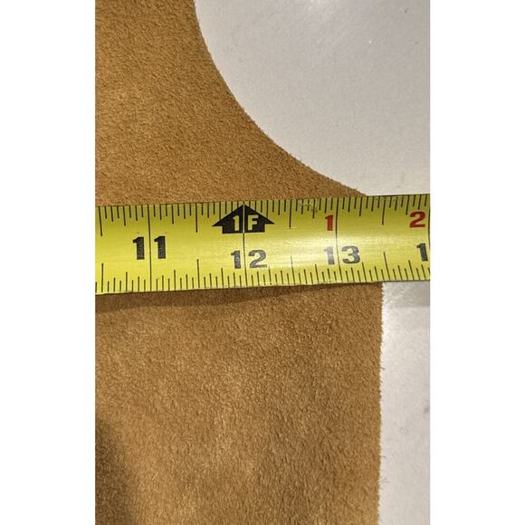 John R Craighead Size Medium Western Cowboy 100% Leather Vest Fringe Costume - Picture 13 of 16